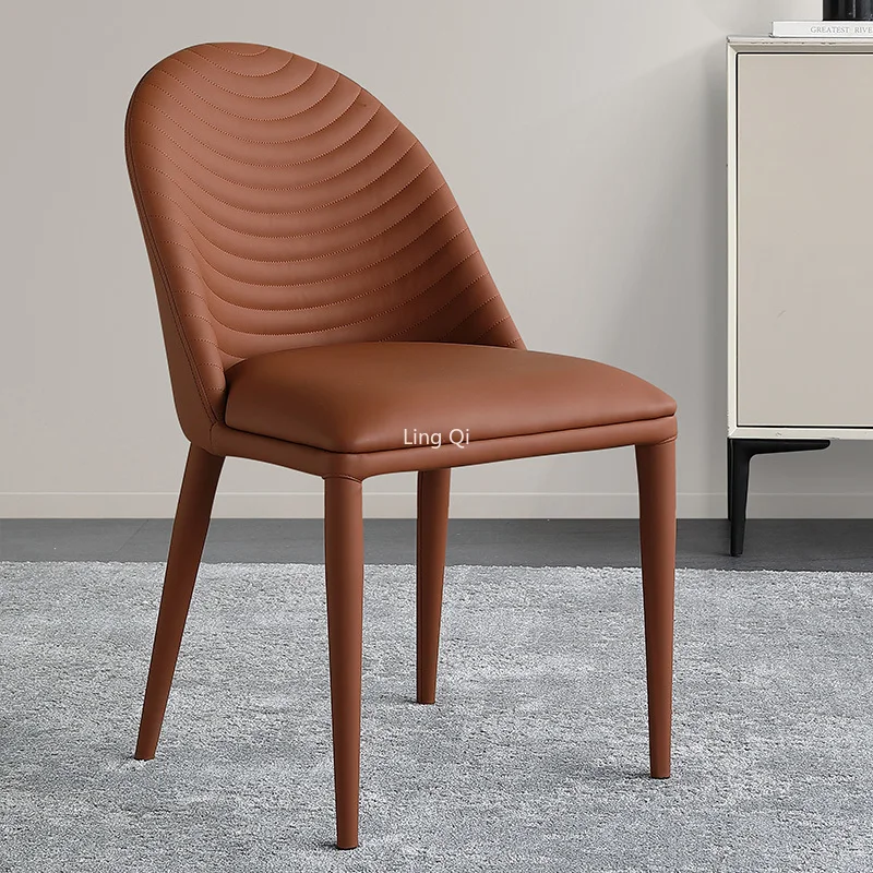 

Современный удобный обеденный стул с обивкой, роскошный серый туалетный столик, искусственная кожа, мебель для парикмахерской, кафе, гостиной