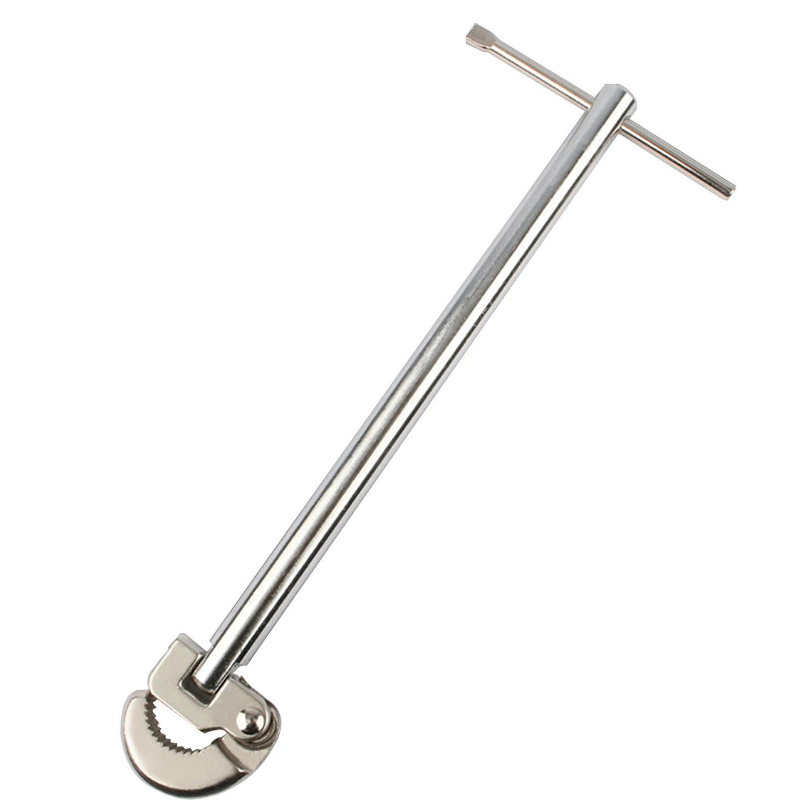 

Adjustable Sink Tool Faucet Pipe Professional Basin Wrench Rotatable Bathroom Multifunction Crescent Durable Repair Disassembly