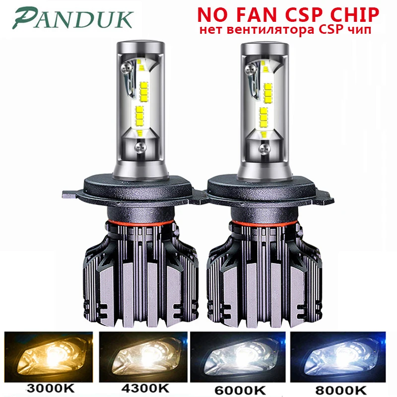 

PANDUK LED Headlight CSP 16000LM H4 H7 LED H1 H3 H8 H11 LED 3000K 4300K 6000K 8000K 9005 LED 9006 HB3 HB4 881 Car Light 50W 12V
