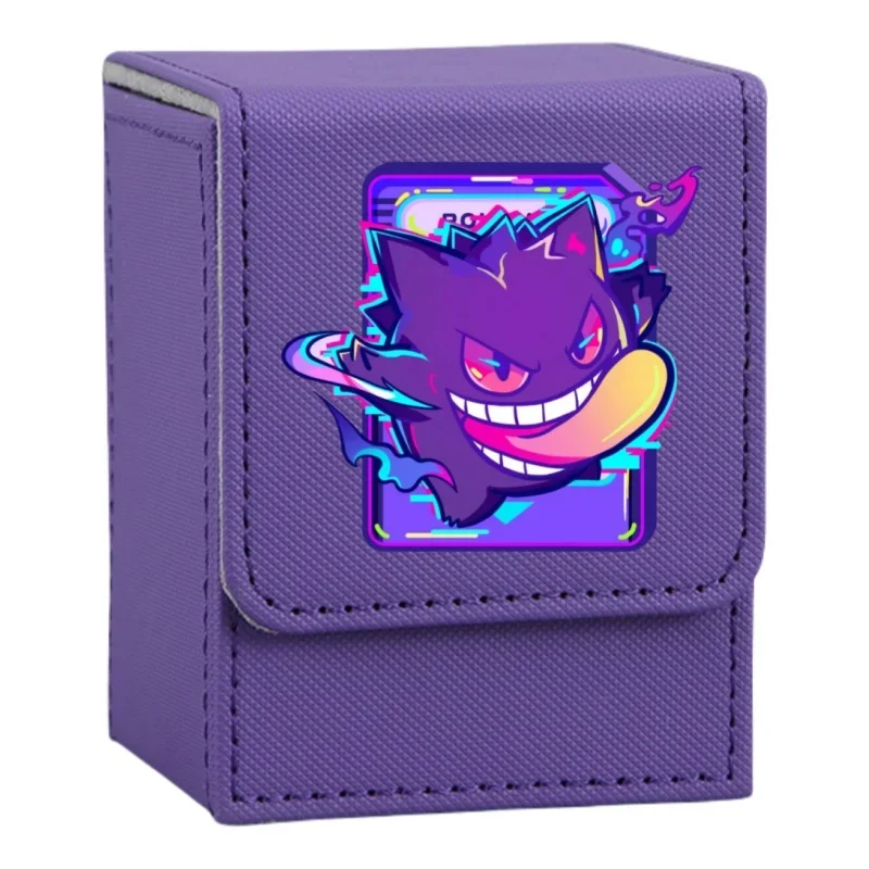 Фото Чехол для карт Pokemon Charizard Gengar Squirtle Psyduck Bulbasaur Metagross Diy Кожаные фигурки игрушек Аниме Коллекция игр Коробка №4