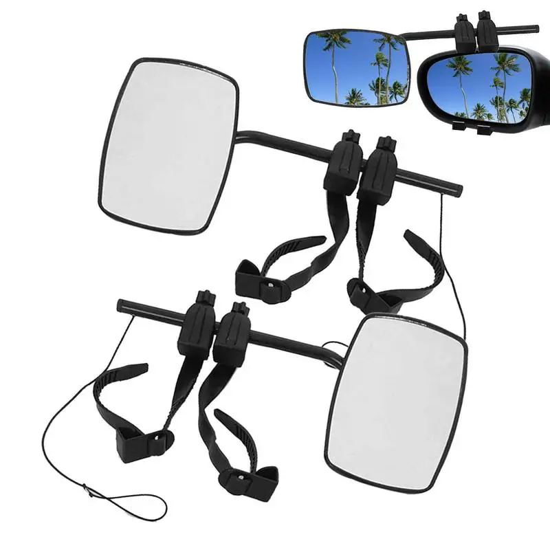 

Truck Mirror Extensions Clip-On Towing Mirrors Universal Towing Hitch Extended Mirrors Adjustable For Trailer Caravan Essentials
