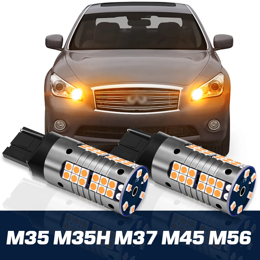 

2pcs LED Turn Signal Light Canbus Accessories For Infiniti M35 M35H M37 M45 M56 2006 2007 2008 2009 2010 2011 2012 2013