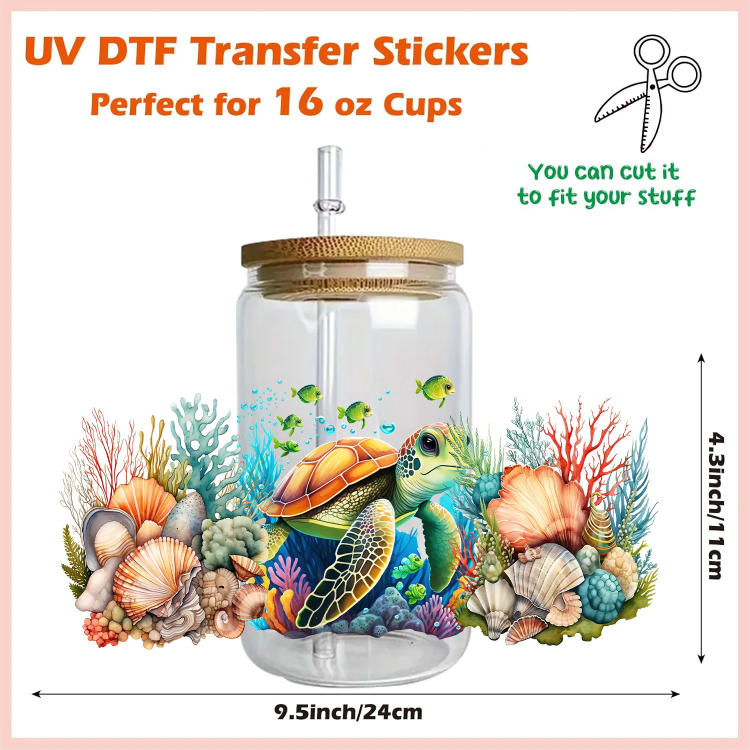 Водонепроницаемые наклейки с милым черепаховым узором сделай сам 3D переводы