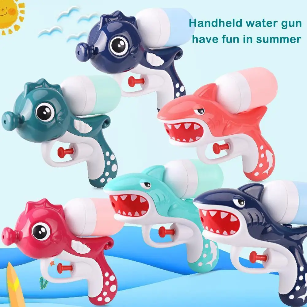 

1pcs Outdoor Water Cartoon Children Water Gun Shark Spray Gun Bathtub Toy Sprayer Water F4J0
