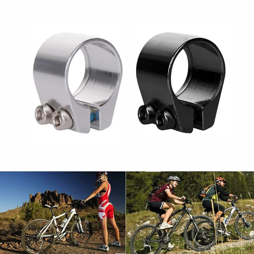 

34.9MM Bike Aluminum Seatpost Clamp MTB Road Bike E-Bike Bicycle Seatpost Clamp Double Screws Cycling Fixed Repair Parts