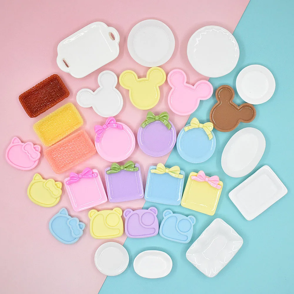 

10pcs Mixed Plates Resin Macaroon Planar Resin Flatback Scrapbooking Tools Miniature Accessories Kawaii Material Diy Decoration