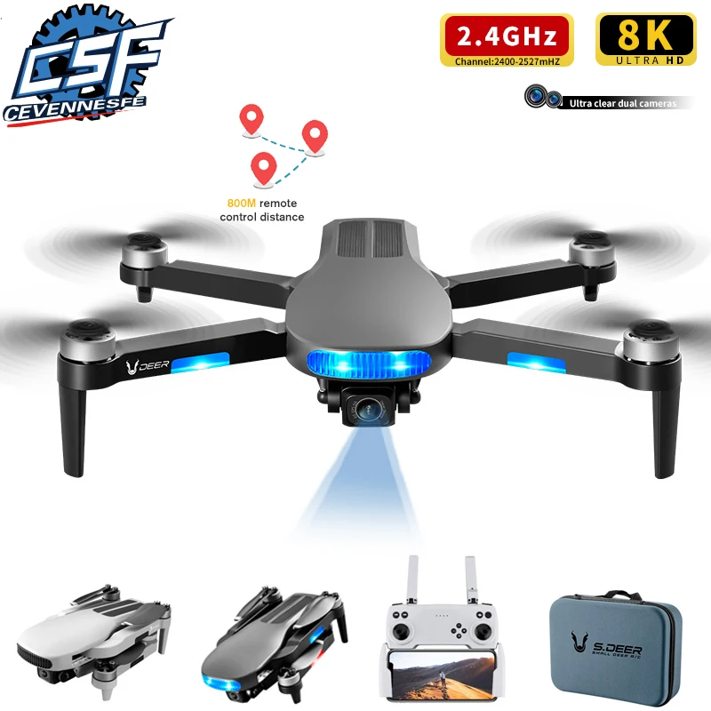 Lu 3 Max GPS Дрон 8K двойная камера аэрофотосъемка бесщеточный двигатель 360 ° обход