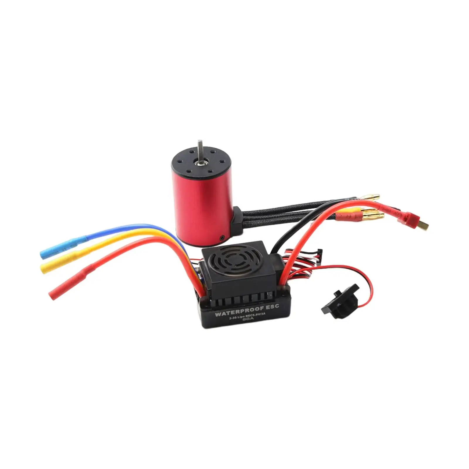 

Brushless Motor with 60A ESC 50Mmx36mm Bulid in 5.5V/3A Bec for 1/10 RC Car