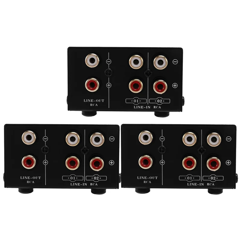 

3X 2 in 1 Out or 1 in 2 Out Audio Source Signal Selector, Switcher, Speaker, Audio Source, Switcher