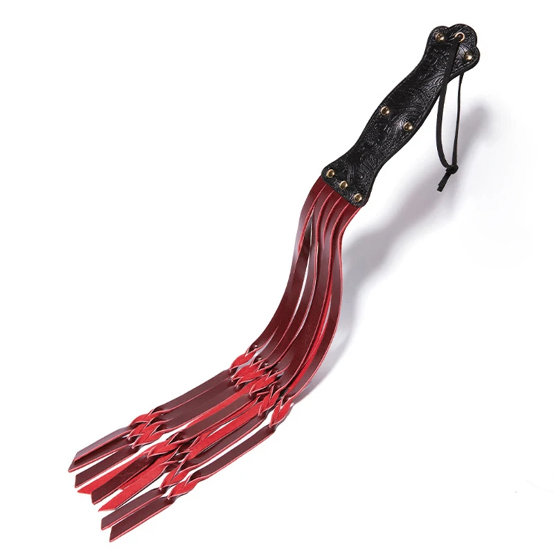 60 см из натуральной кожи конский кнут заклепка ручка укороченный флоггер