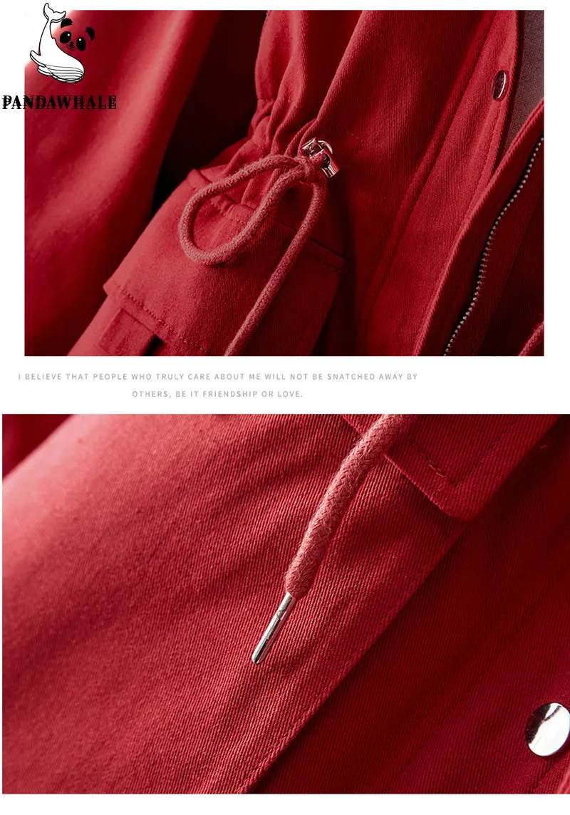 Winter Jacket Women 2022 Thick Warm High Quality Down Cotton Coats Famale Clothing Hooded Solid Padded Tooling Parkas Red Tops