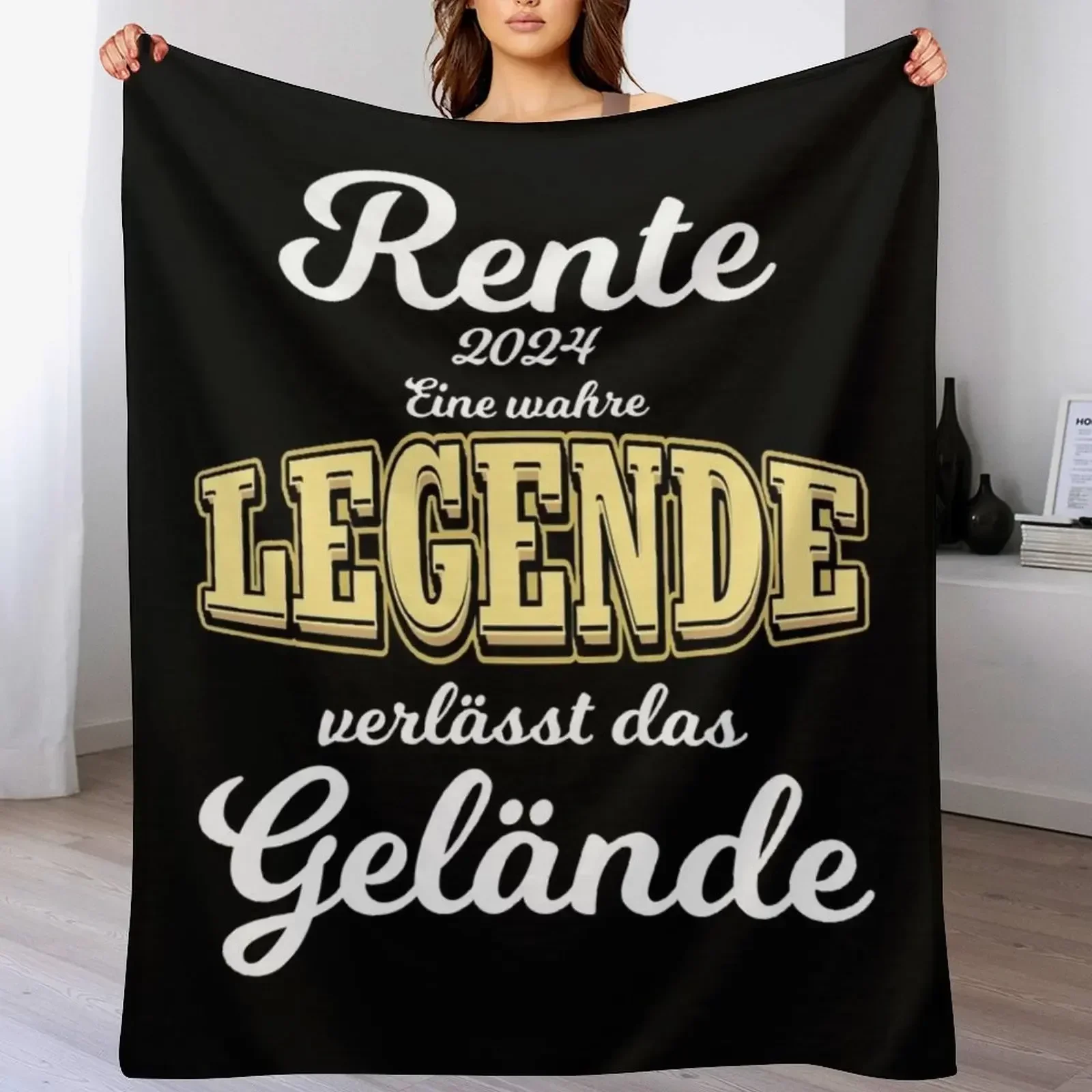 Pension 2024 забавная идея подарка приказка о начинающем пенсию. Одеяло. Покрывала.