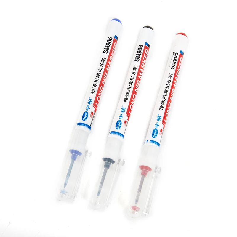 

Deep Drill Hole Long Nib Water Resistant Marker Pens Wood Metal Marker