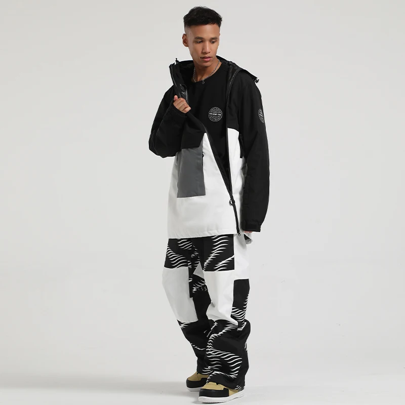 Женский лыжный костюм зимняя одежда брюки мужская куртка для сноуборда штаны