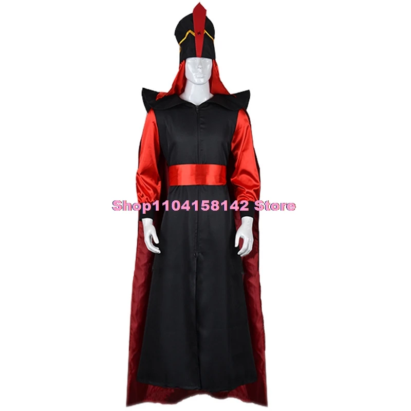 Jafar Косплей Костюм Взрослый Мужчина Женщина Арабские Ночи Аладдин Хэллоуин