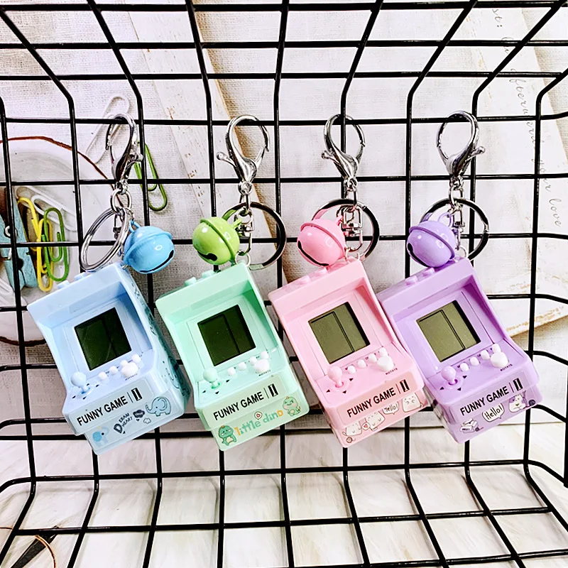 

Mini Console Portable Game With Keychain Puzzle Retro Arcade Creative Toys Children Handheld Game Console Toy Xmas Gift For Kids