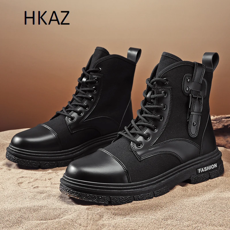 

Men Boots Thick Bottom Comfortable Wear-Resistant Non-slip Fashion Trendy All-match Explosive Style Spring and Autumn Main Push