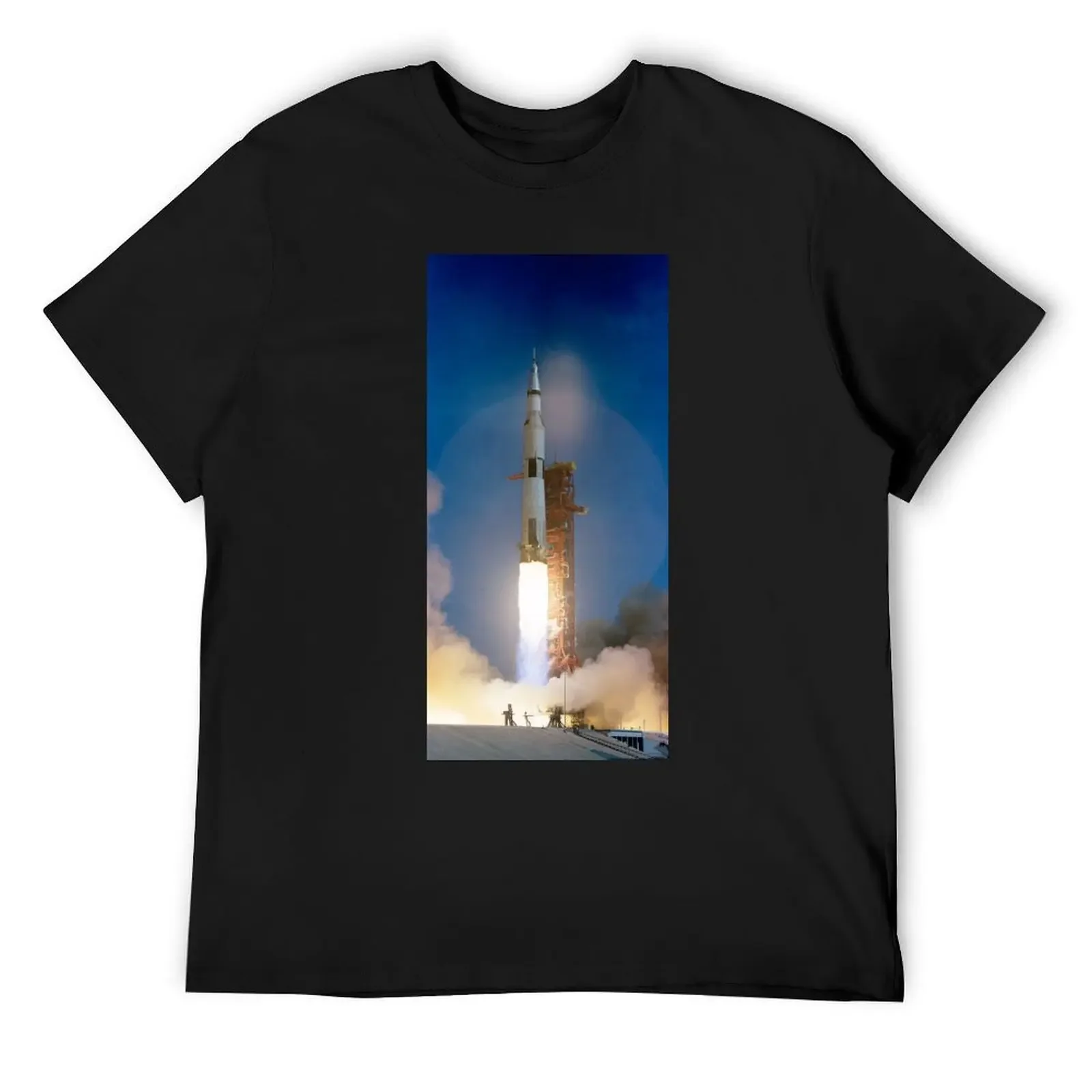 Винтажная футболка с изображением Сатурна V дешевые вещи модные рубашки мужские