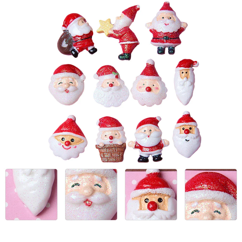 

20PcsDiy Christmas Ornament Decorative Resin Material Home AccessoryRandom Style