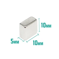 5102050100pcs 10x10x5 mm square rare earth neodymium magnet 10105 block powerful strong magnetic magnets sheet 10x10x5mm