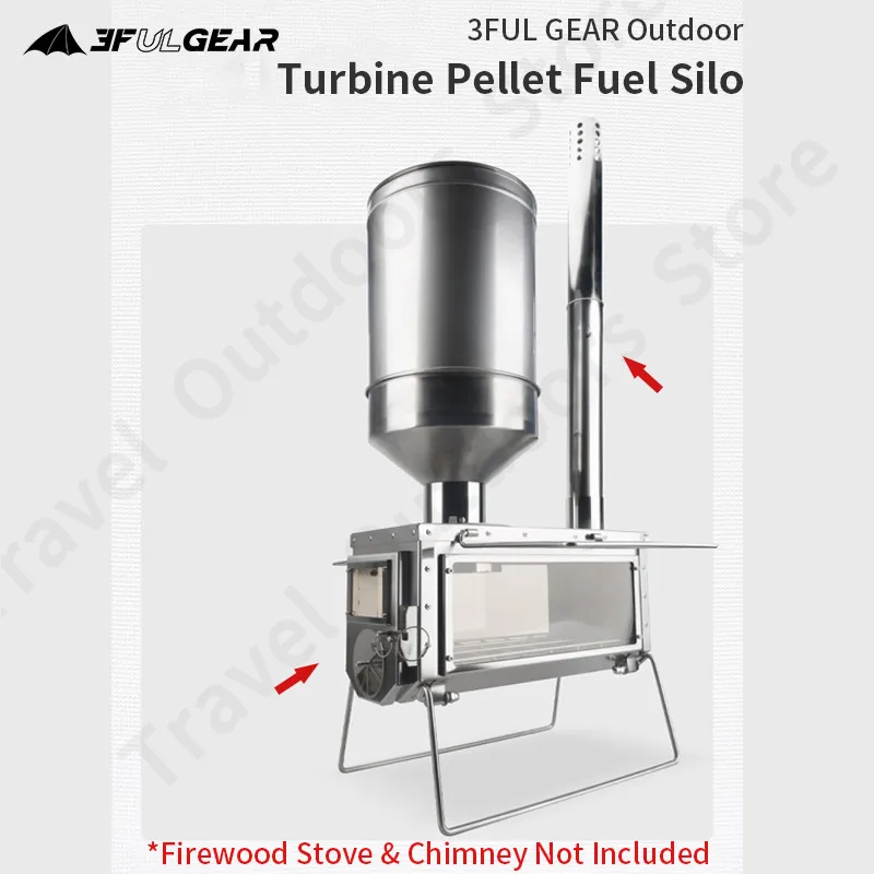 3F UL зубчатая зимняя печь топливный бункер полная нагрузка 10кг переносная турбина