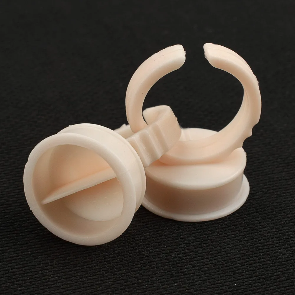 100 шт. силиконовые кольца-держатели для бровей и губ кольцо перманентного макияжа