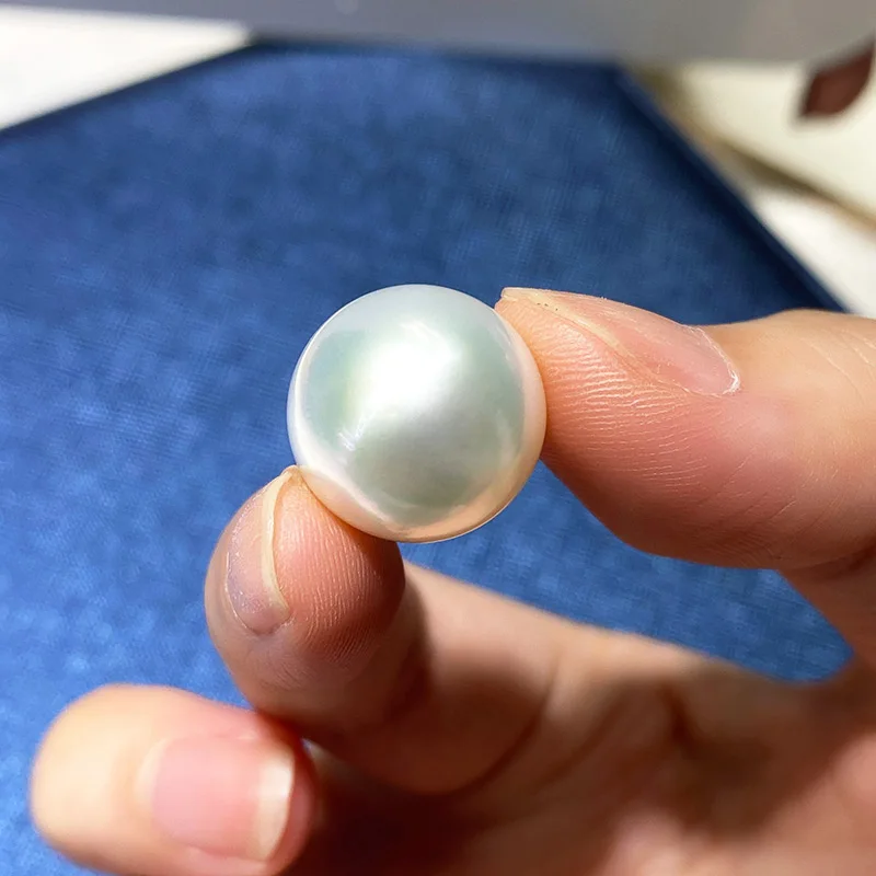 

Huge Charming 15mm Natural Sea Genuine White Round Good Luster Jewelry Loose Pearl Natural Gemstones Fashion Jewelry