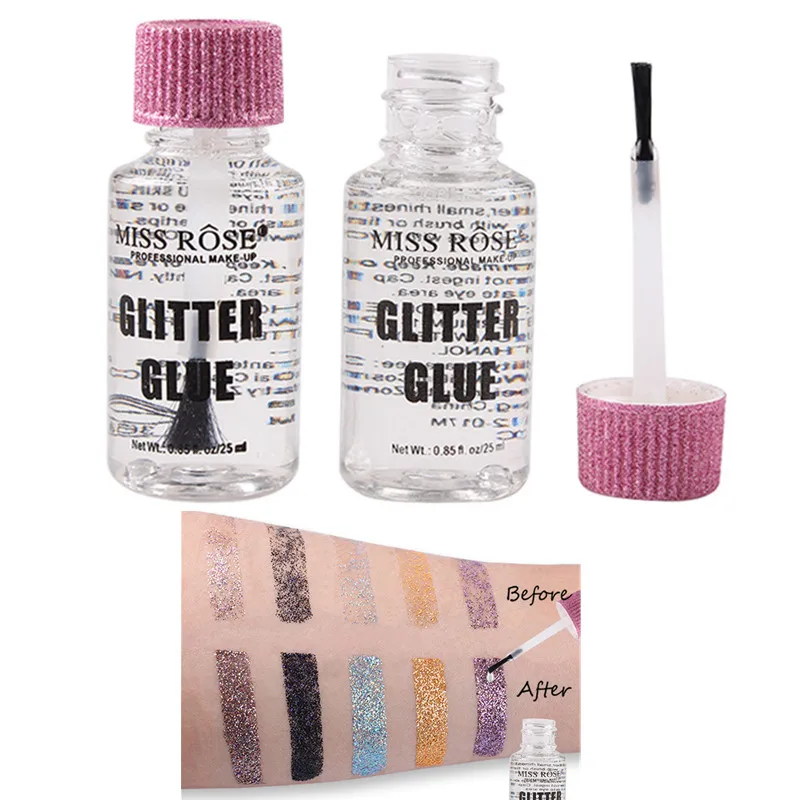 

25ML Glitter Glue For Eye Lips Face Body Powder Shimmer Glitter Glue Anti-sensitive High-gloss Special Glue Makeup Tool Comestic
