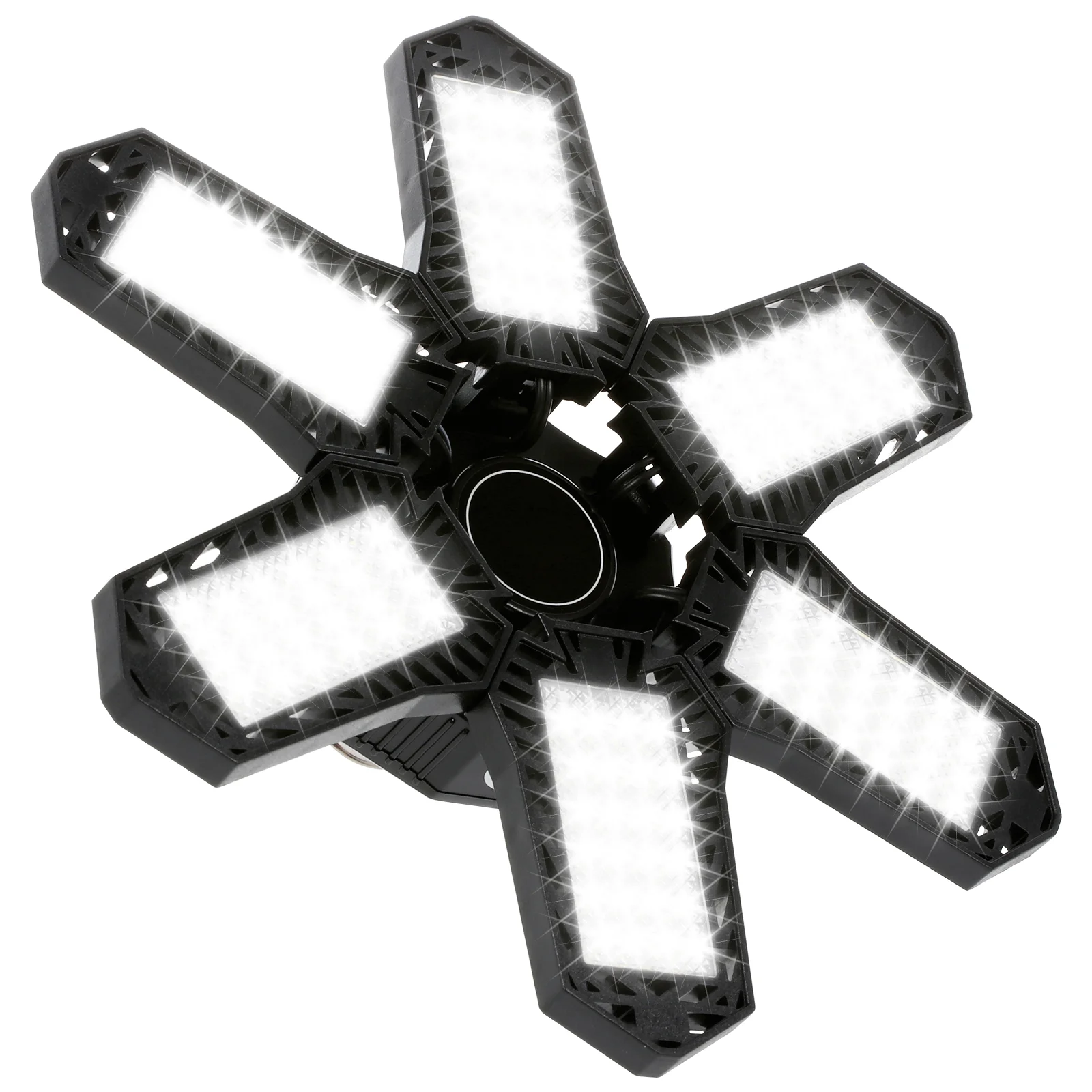 

LED Garage Ceiling Light LED Light Six-Deformable Panels Shop Lights for Workshop Storage Room Basement