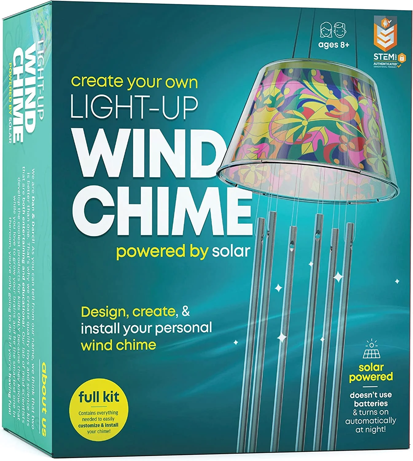 

POPTOP Сделайте свой собственный набор ветряных колокольчиков на солнечных батареях-Создайте и разрабатывайте свои колокольчики своими рука...