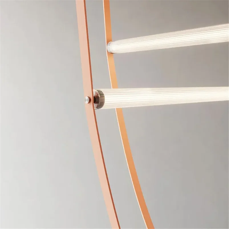 Италия Дизайнерская кожаная проводная лампа Подвесное освещение с