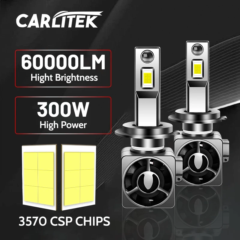 

Led H11 H8 H9 Auto HeadLight Bulbs 6000K White 60000LM Led Lamp 300W High Power H7 H4 9005 9006 HB3 HB4 9012 Turbo Light for Car