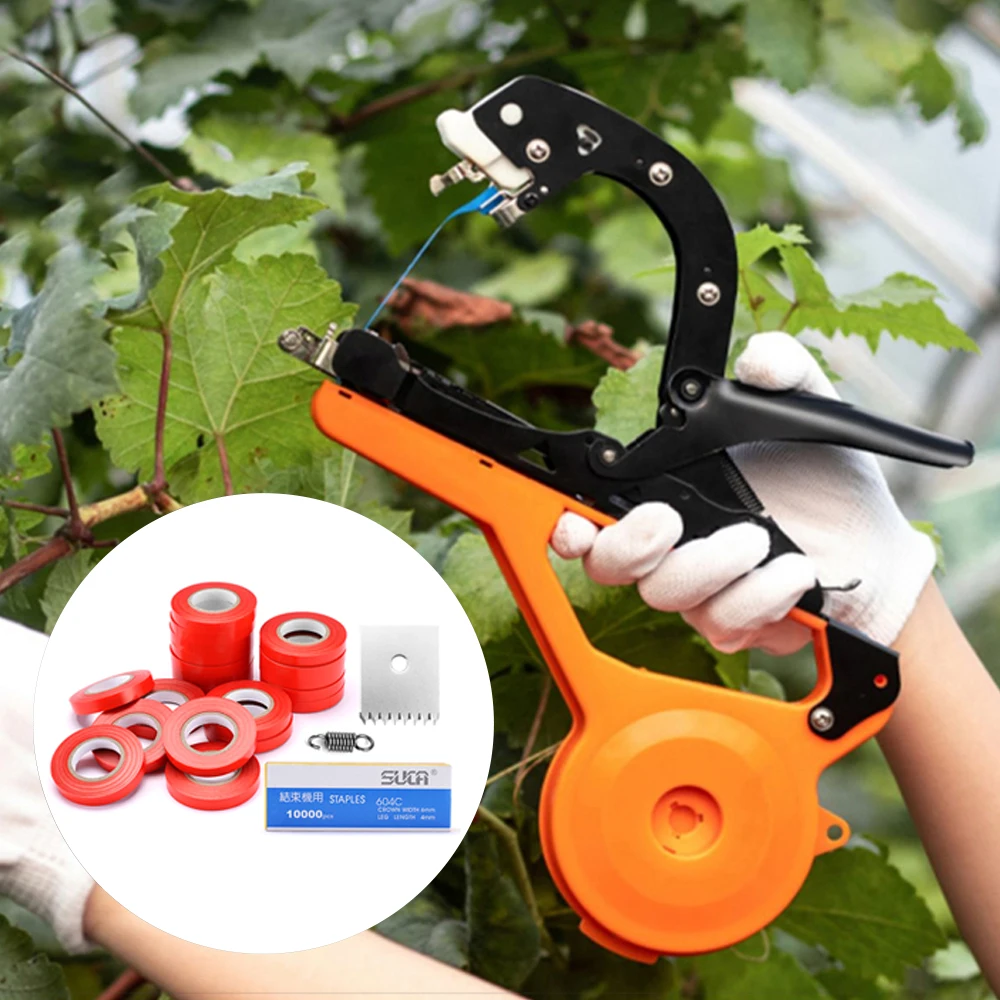 

Tapetool Tapes Garden Tools PVC Plant Tie Branch Tape Staples for Garden Tools Tying Machine Vegetable Fruit Tree Tapenter