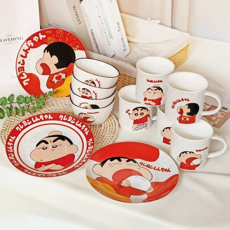 Kawaii Crayon Shin-Chan Anime Hobby Cartoon Ceramic Mug Brea