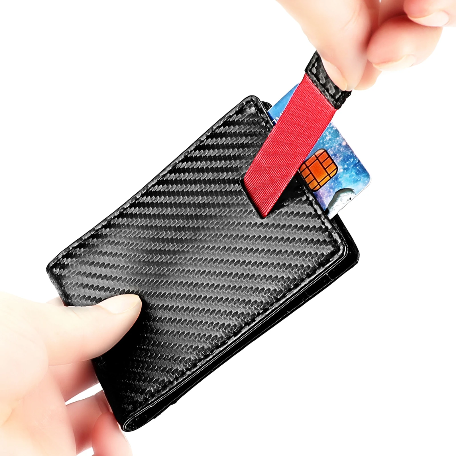 

Men's Card Wallet Business PU Leather RFID Wallet Slim Portable Card Holder Purse Gift