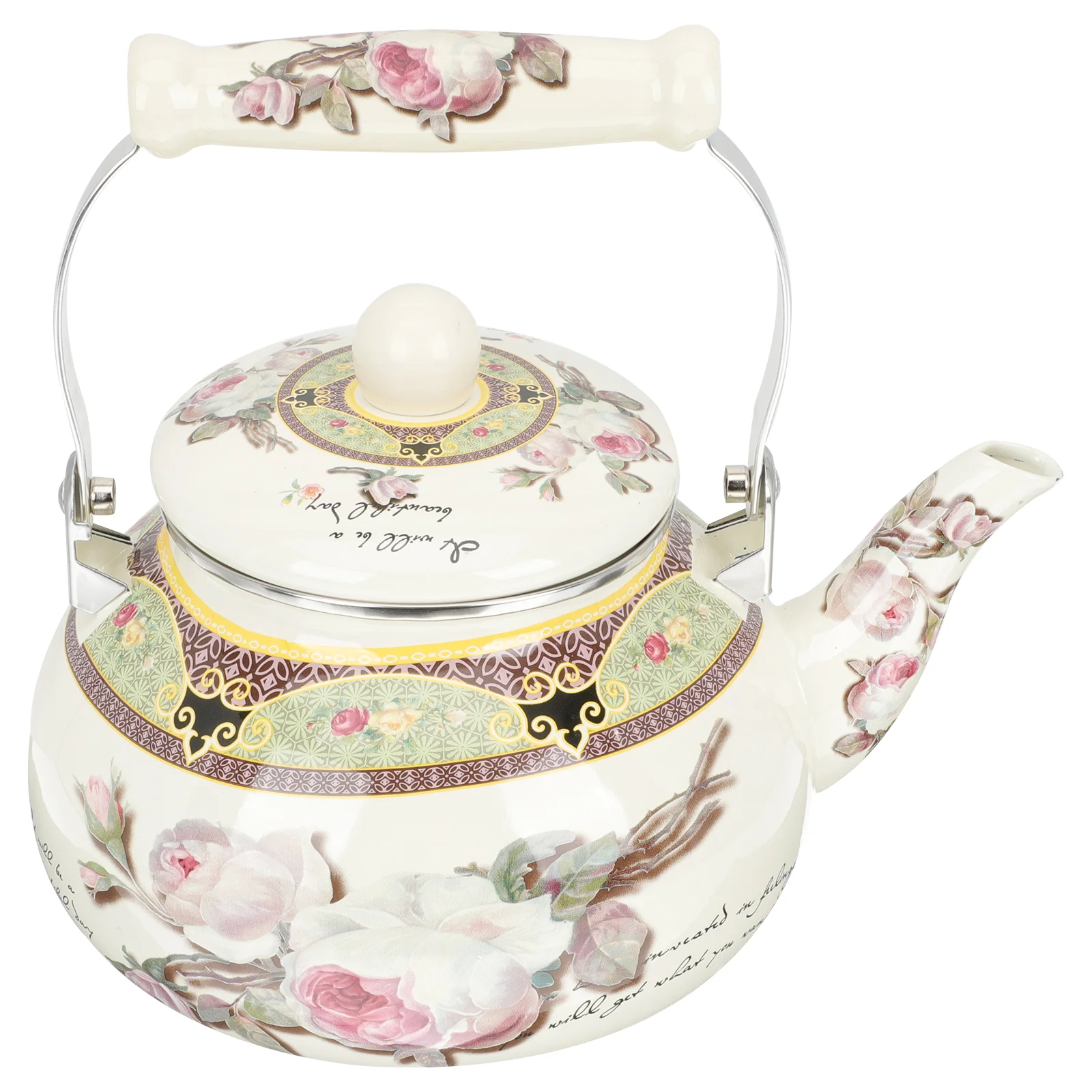 

Kettle Tea Teapot Enamel Water Pot Vintage Stovetopstove Porcelainfloral Japanese Coffee Teakettle Ceramic Kettlesenameled