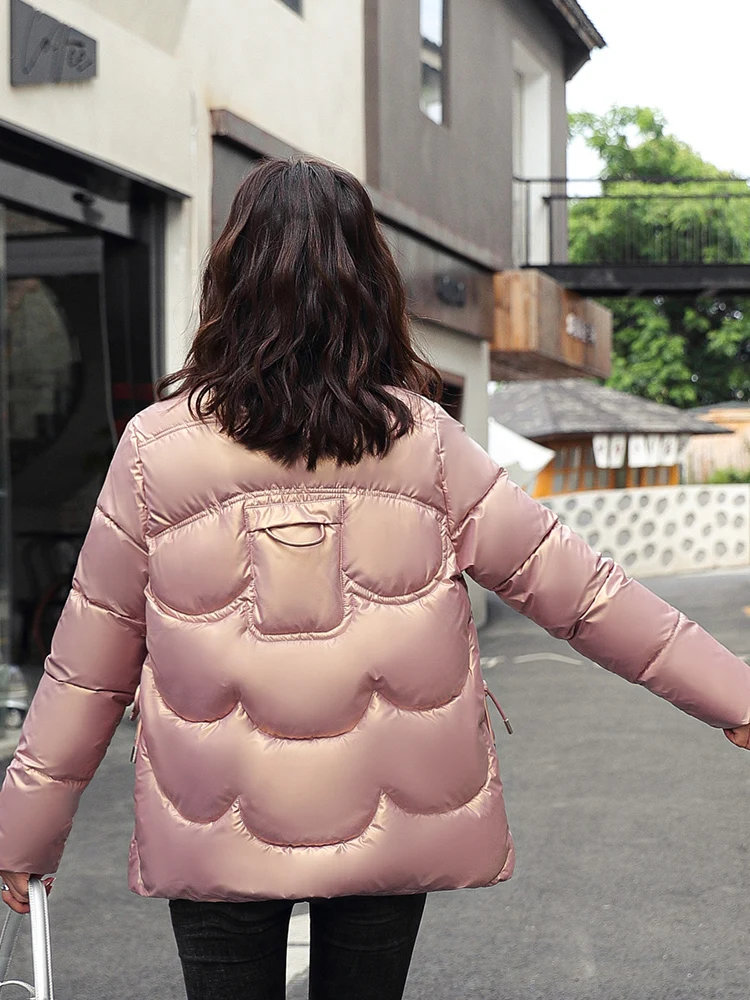 Women Winter Jacket Parkas 2023 New Fashion Youth Slim Stand Collar Casual Street Warm Autumn Winter Coat Female