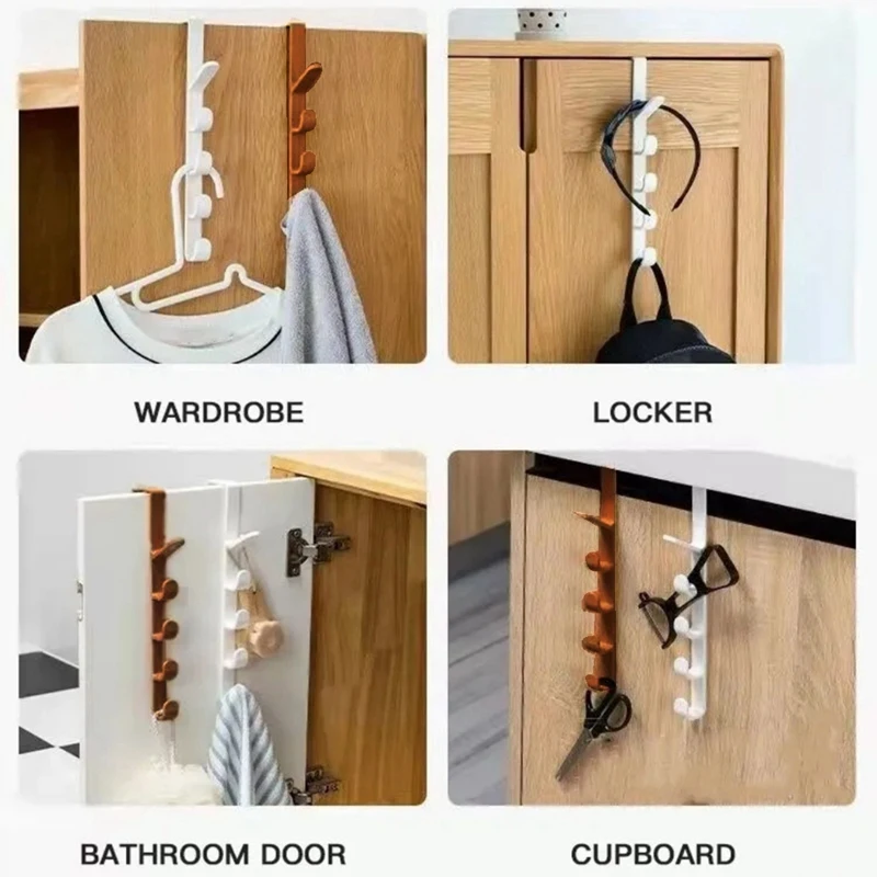 Портативная дверная вешалка многофункциональный пятисекционный крючок бытовой