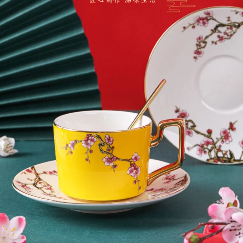 Высококачественные кофейные чашки из костяного фарфора 180 мл цветные