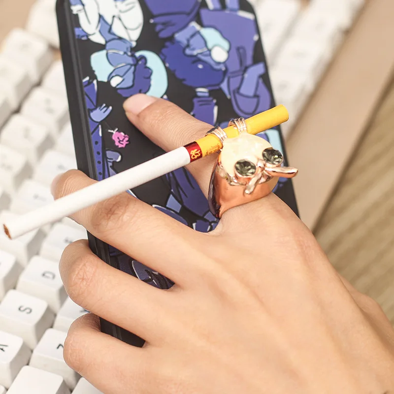 Кольцо-держатель для сигарет держатель курения кольцо на палец в виде совы