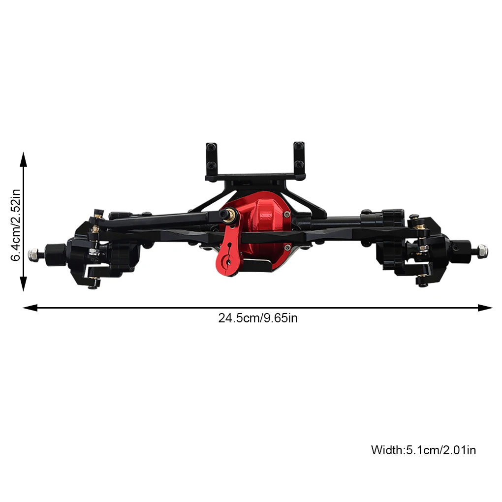 

Portal Axle Front and Rear Vehicle Upgraded Parts 1 10 RC Rock Crawler Accessory Replacement for SCX10 I II Front Gray