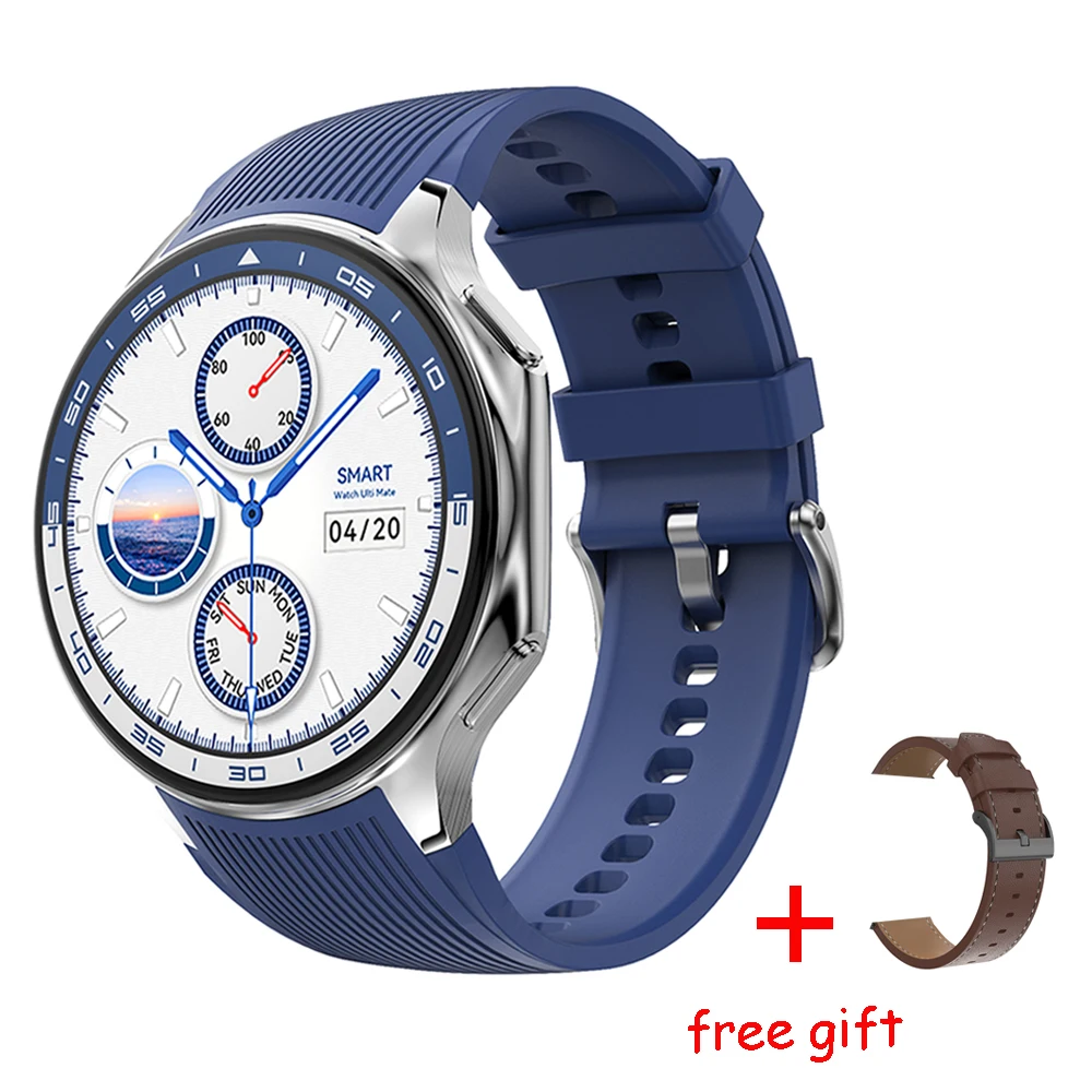 Фото Умные часы YLL-DT Watch X с AMOLED-экраном 1,43 дюйма, 4 ГБ памяти, измерением пульса, Bluetooth-звонками, водонепроницаемостью, голосовым помощником, для мужчин, спортивные смарт-часы №4