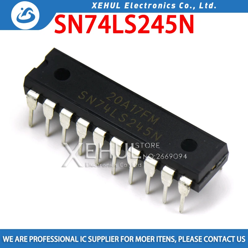 

50PCS /100PCS SN74LS245N DIP20 SN74LS245 DIP 74LS245N DIP-20 74LS245 HD74LS245P 74LS245P new and original IC