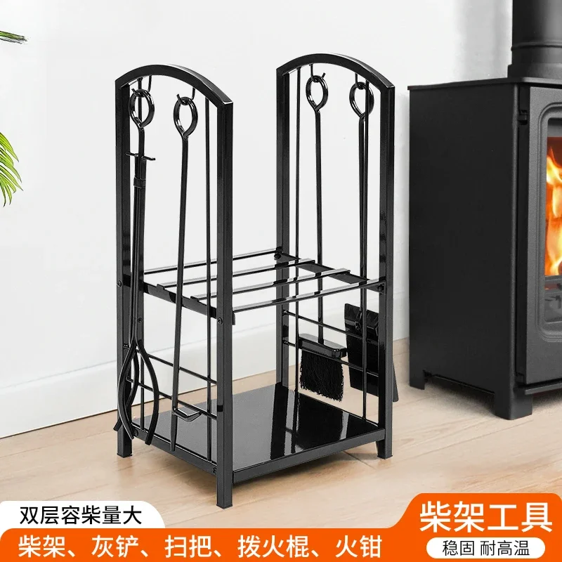 Настоящий пожарный камин подставка для дров каминные инструменты набор корзин