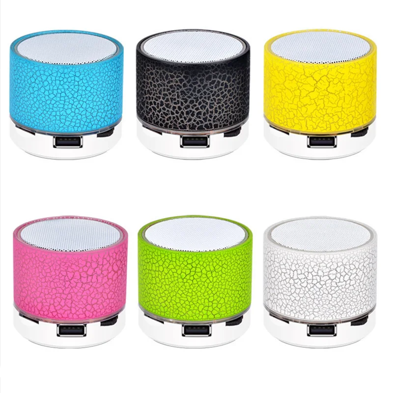 

Bluetooth Speaker Mini Wireless Loudspeaker Crack LED TF Card USB Subwoofer Portable MP3 Music Sound Column for PC Mobile Phone