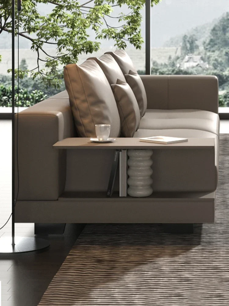 Кожаный диван Connery Canali в итальянском стиле гостиная коровья кожа на первом этаже