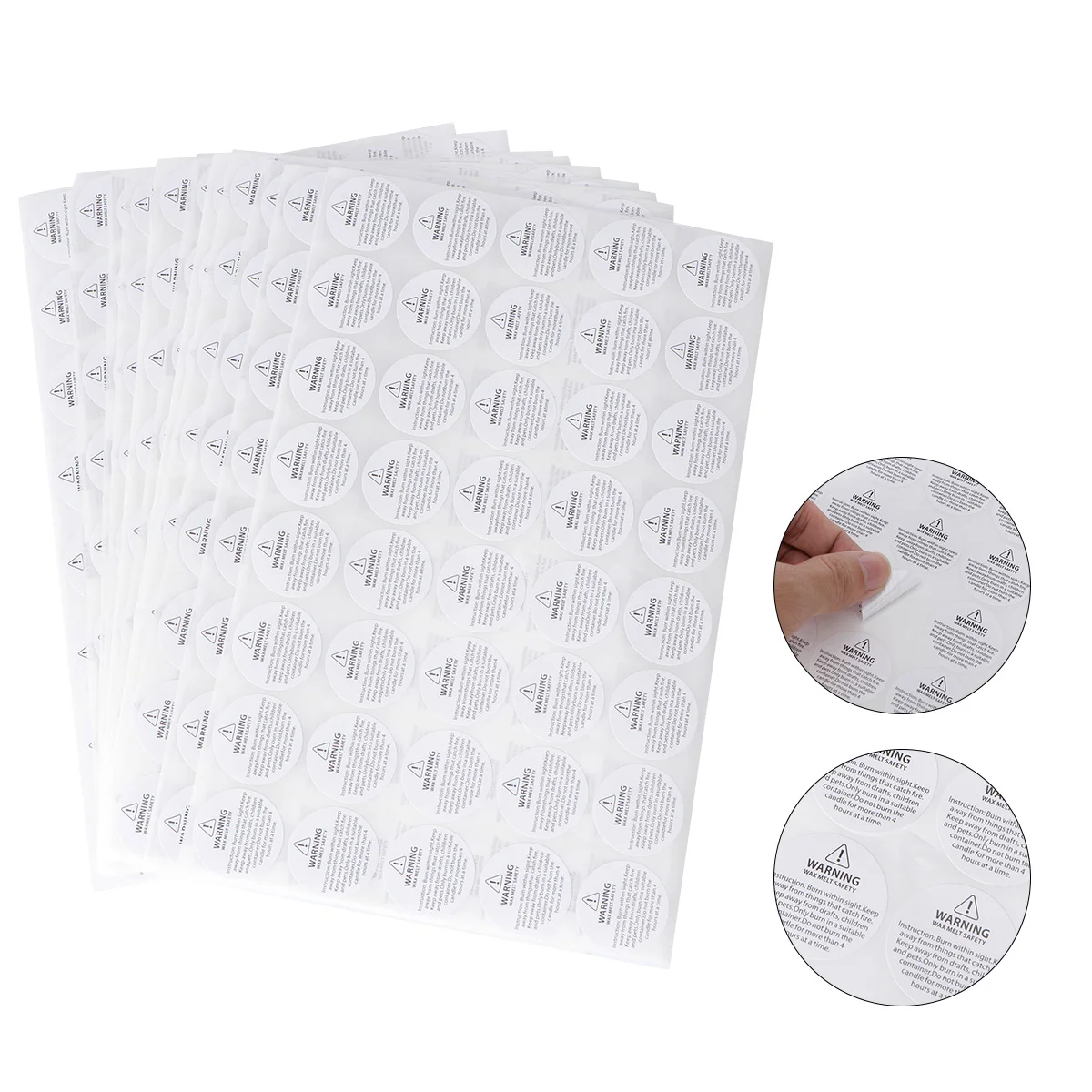 

520Pcs Candle Warning Stickers Candle Making Tools Wax Melting Safety Stickers Candle Safety Labels Safety Warning Sticker