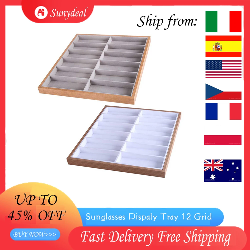 Подставка для солнечных очков 12 ячеек хранения солнцезащитных | Дом и сад