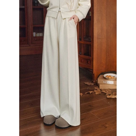 ALXNAN женские широкие брюки из полиэстера  L57960