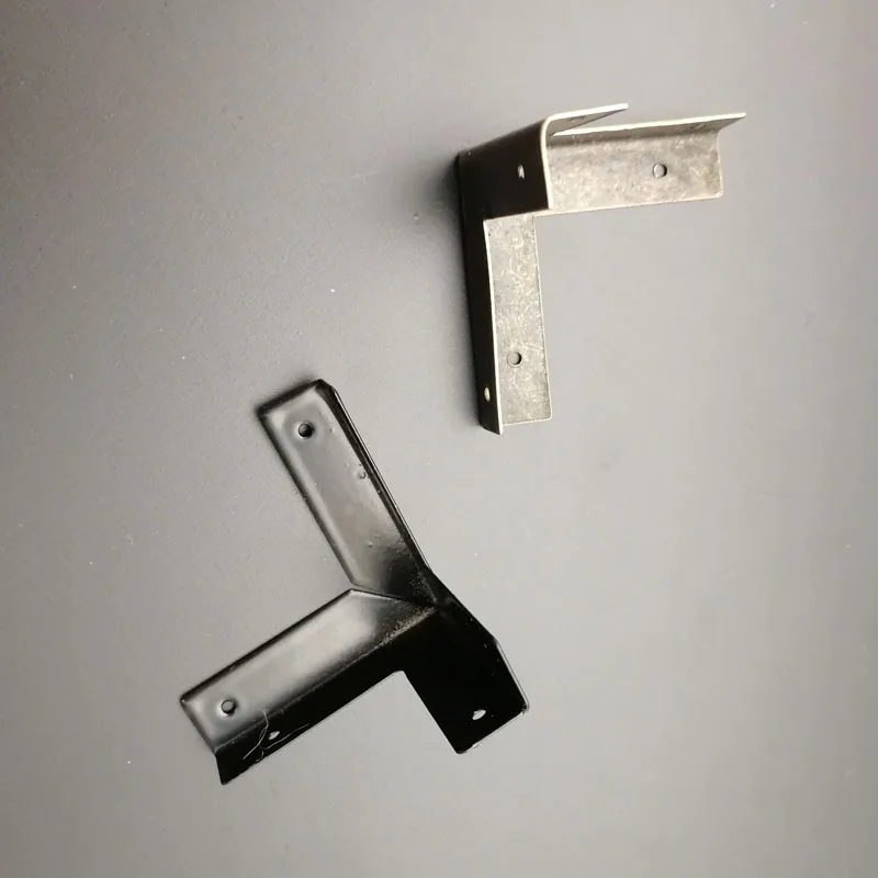 4 шт. Античная бронза Классические Угловые протекторы деревянная коробка